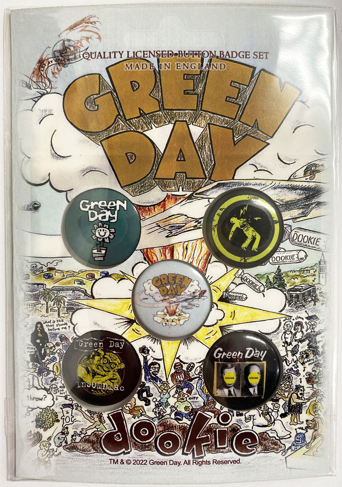 ꡼ ǥGREEN DAYDOOKIEBUTTON BADGE SETХḁ̊Хåå(5)