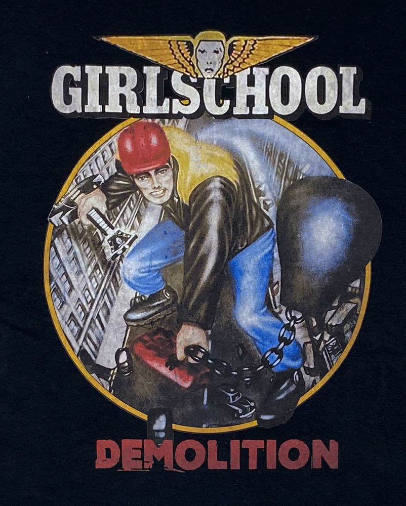 GIRLSCHOOL・ガールスクール・DEMOLITION・Tシャツ・ロックTシャツ