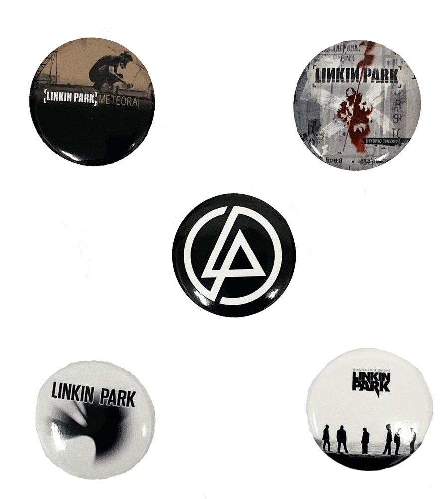 󥭥ѡLINKIN PARKHYBRID THEORYBUTTON BADGE SETХḁ̊Хåå(5)