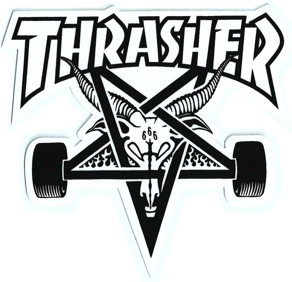 THRASHERSKATE GOAT STICKER å㡼 ƥå