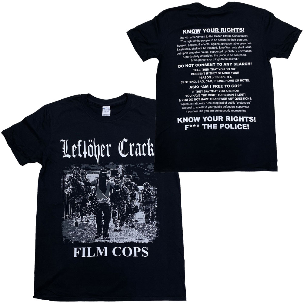 LEFTOVER CRACK・レフトオーヴァークラック・FILM COPS・Tシャツ・ロックTシャツ