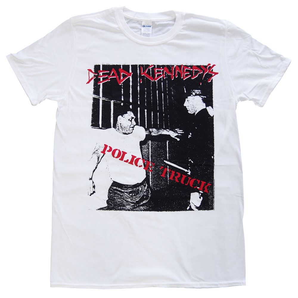 デッド ケネディーズ・DEAD KENNEDYS・POLICE TRUCK・ホワイト・Tシャツ・ロックTシャツ