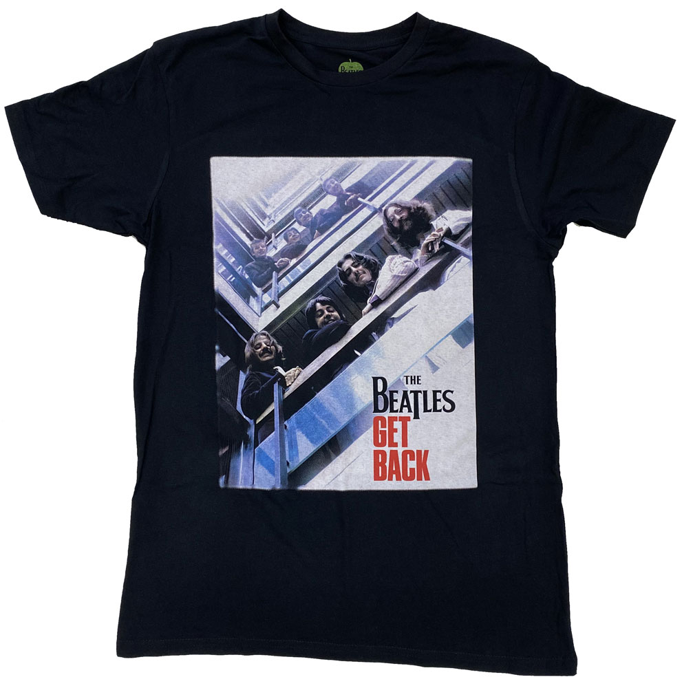 THE BEATLES・GET BACK POSTER・Tシャツ・ビートルズ ・オフィシャル ・バンドTシャツ・ロックTシャツ
