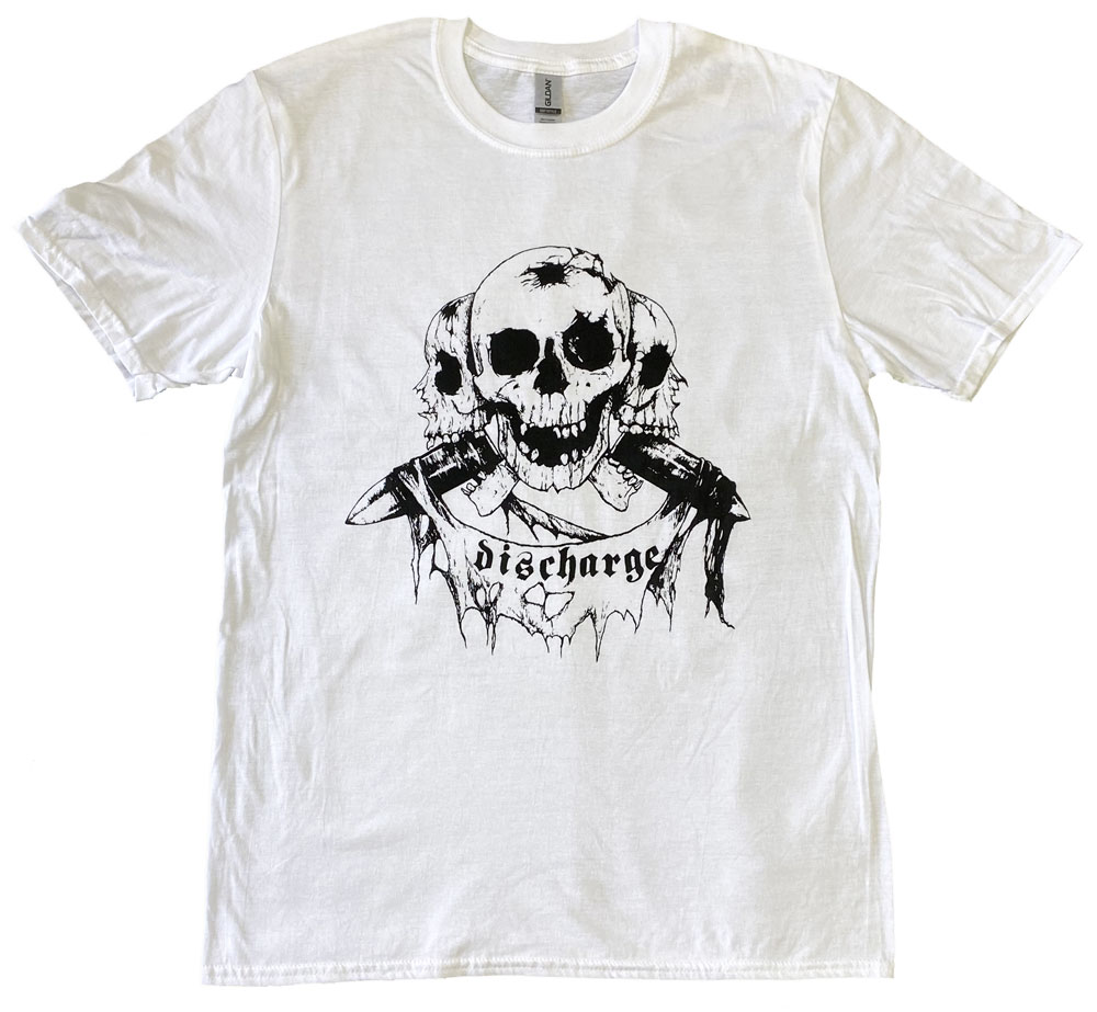 ディスチャージ・DISCHARGE・ORIGINAL 3SKULLS・UK版・ Tシャツ・バンドTシャツ