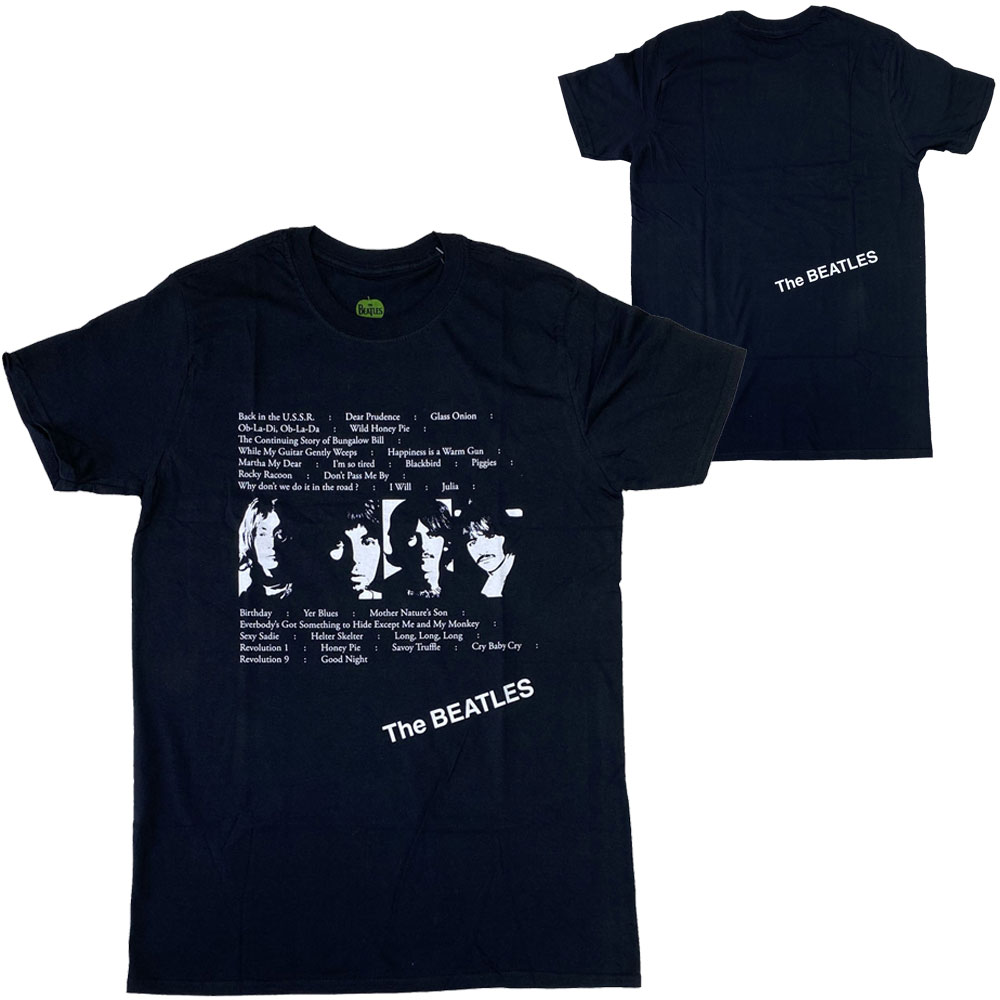 THE BEATLES・ビートルズ・WHITE ALBUM TRACKS・Tシャツ・オフィシャル ・バンドTシャツ・ロックTシャツ