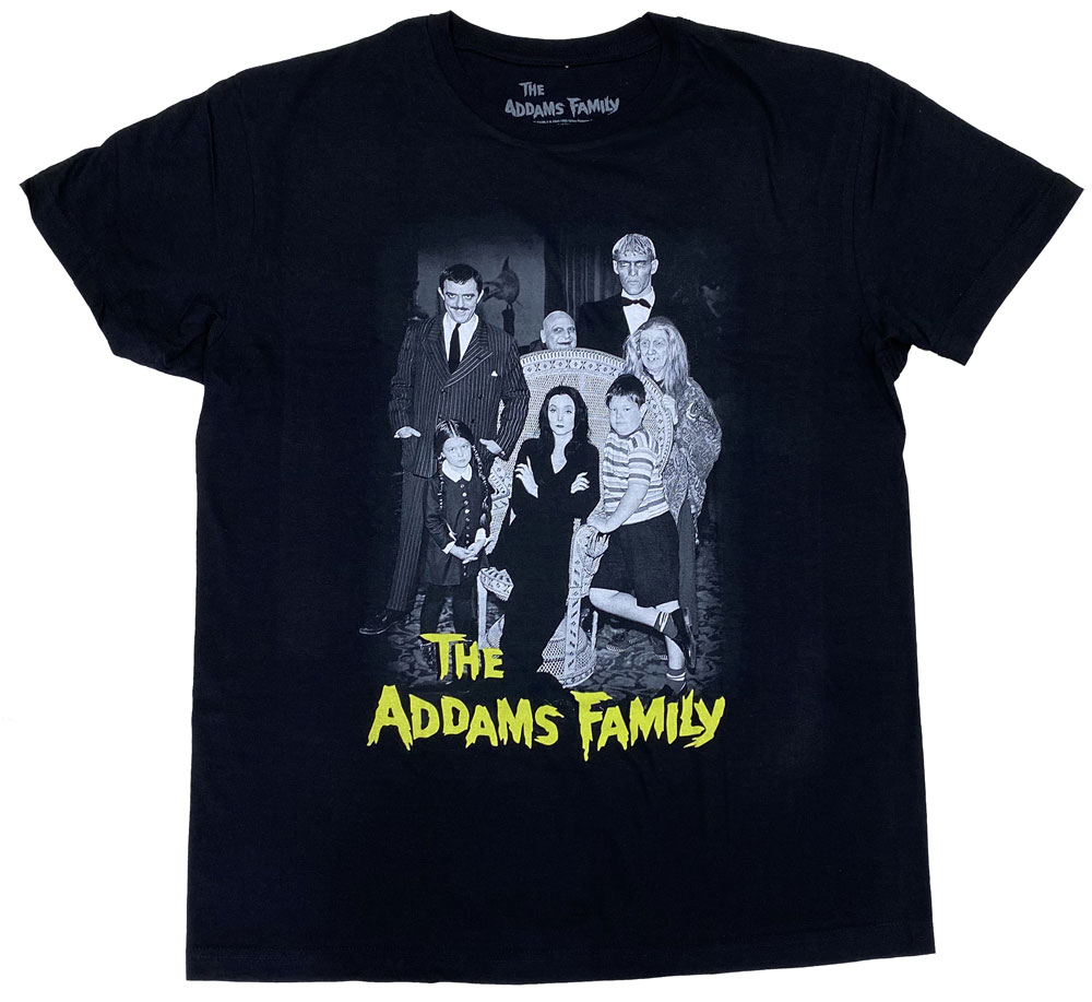 ADDAMS FAMILY・アダムスファミリー・CAST・Tシャツ・ 映画Tシャツ ・オフィシャルTシャツ[S]