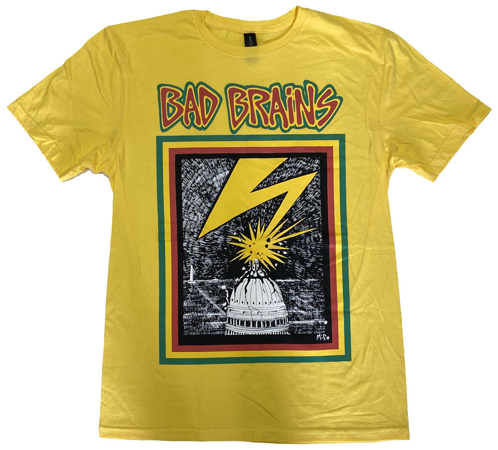 バッド ブレインズ・BAD BRAINS・CAPITAL・YELLOW・UK版・Tシャツ・バンドTシャツ