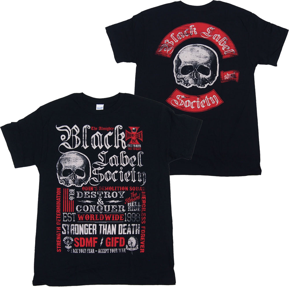 ブラック レーベル ソサイエティ・BLACK LABEL SOCIETY・DESTROY & CONQUER Tシャツ