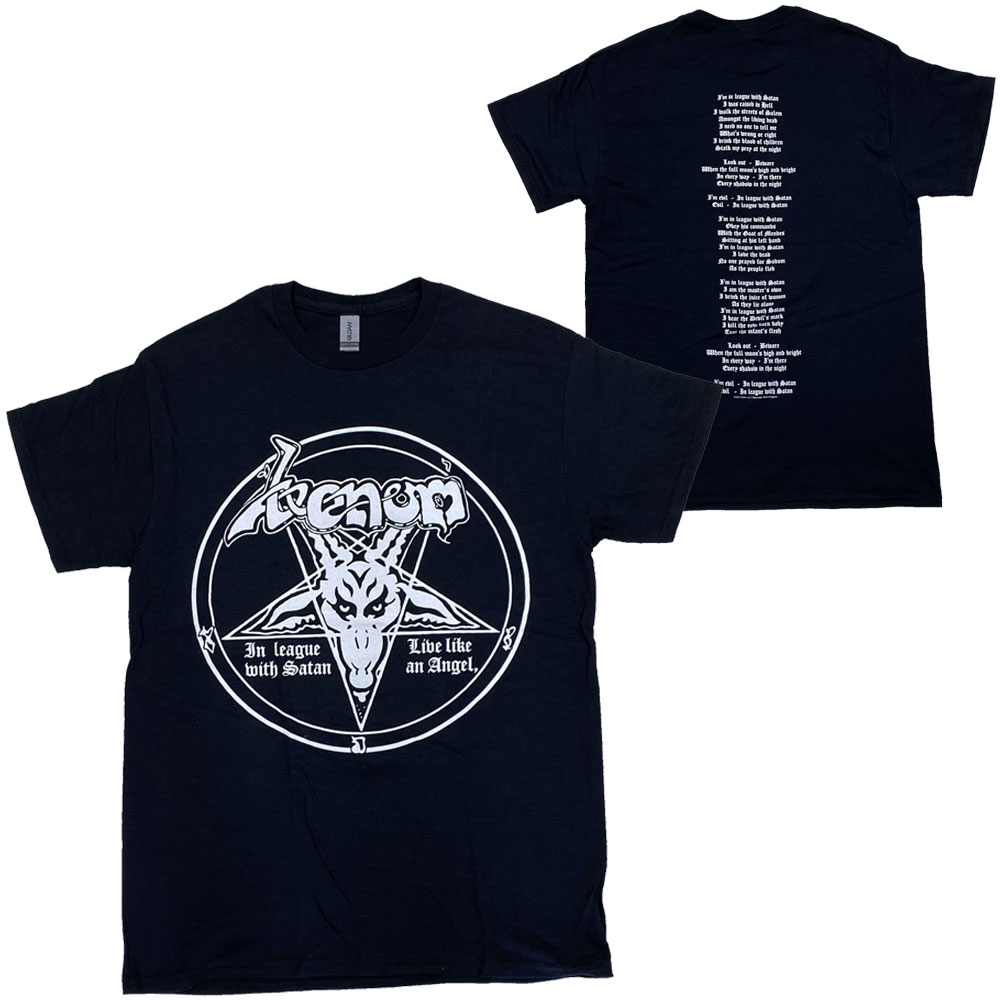 VENOM・ヴェノム・IN LEAGUE WITH SATAN・UK版・Tシャツ・バンドTシャツ