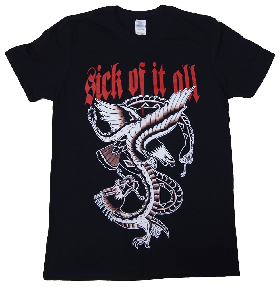 SICK OF IT ALL・シック オブ イット オール・EAGLE Tシャツ・SOIA・オフィシャル バンドTシャツ ロックTシャツ