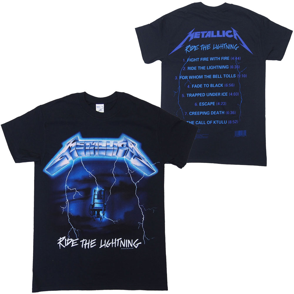 メタリカ・METALLICA・RIDE THE LIGHTNING TRACKS・Tシャツ・メタルTシャツ