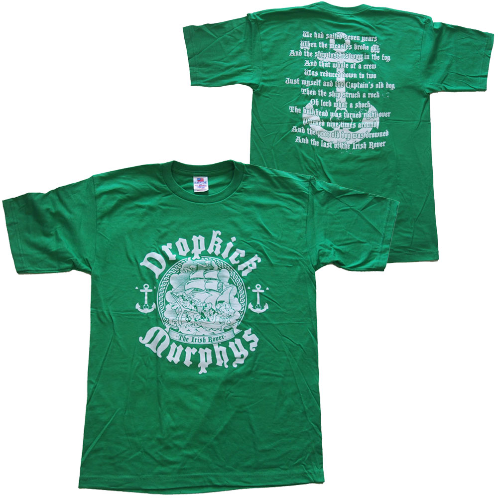 ドロップキック マーフィーズ・DROPKICK MURPHYS ・IRISH ROVER・Tシャツ・ バンドTシャツ