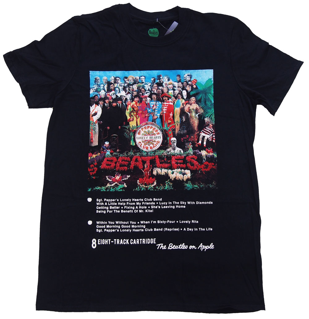 THE BEATLES・SGT PEPPER 8 TRACK・Tシャツ・ビートルズ ・オフィシャル ・バンドTシャツ ロックTシャツ