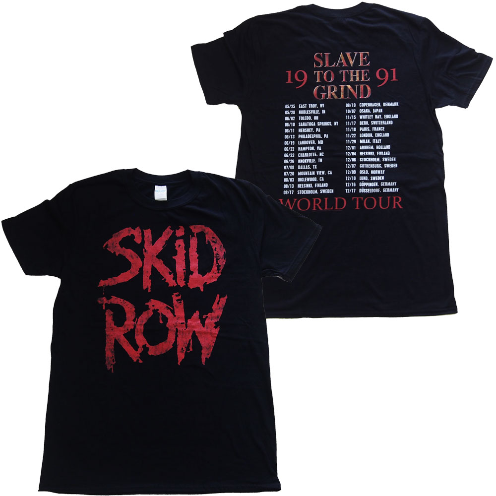  SKID ROW・スキッドロウ・STTG 1991・Tシャツ・メタルTシャツ
