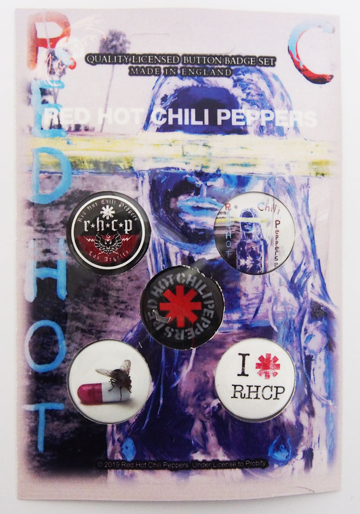 RED HOT CHILI PEPPERS・レッド ホット チリ ペッパーズ・BY THE WAY・ BADGE SET・缶バッジセット(5個入り)