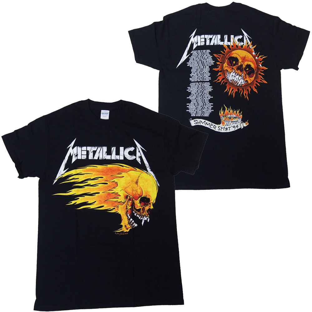 メタリカ・METALLICA・FLAMING SKULL TOUR 94・Tシャツ・メタルTシャツ