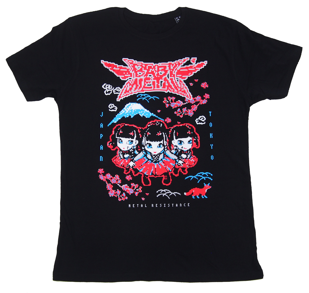 ベビーメタル・BABYMETAL・PIXEL TOKYO・Tシャツ・UK版・オフィシャル バンドTシャツ・ロックTシャツ