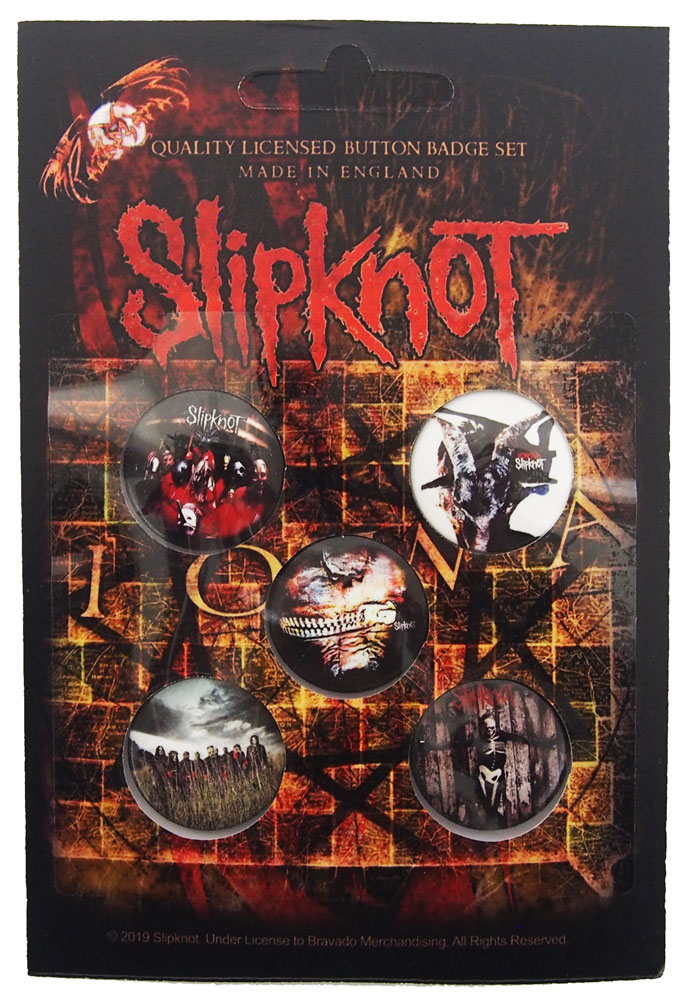 SLIPKNOT åץΥåȡALBUMS BADGE SET̥Хåå(5)