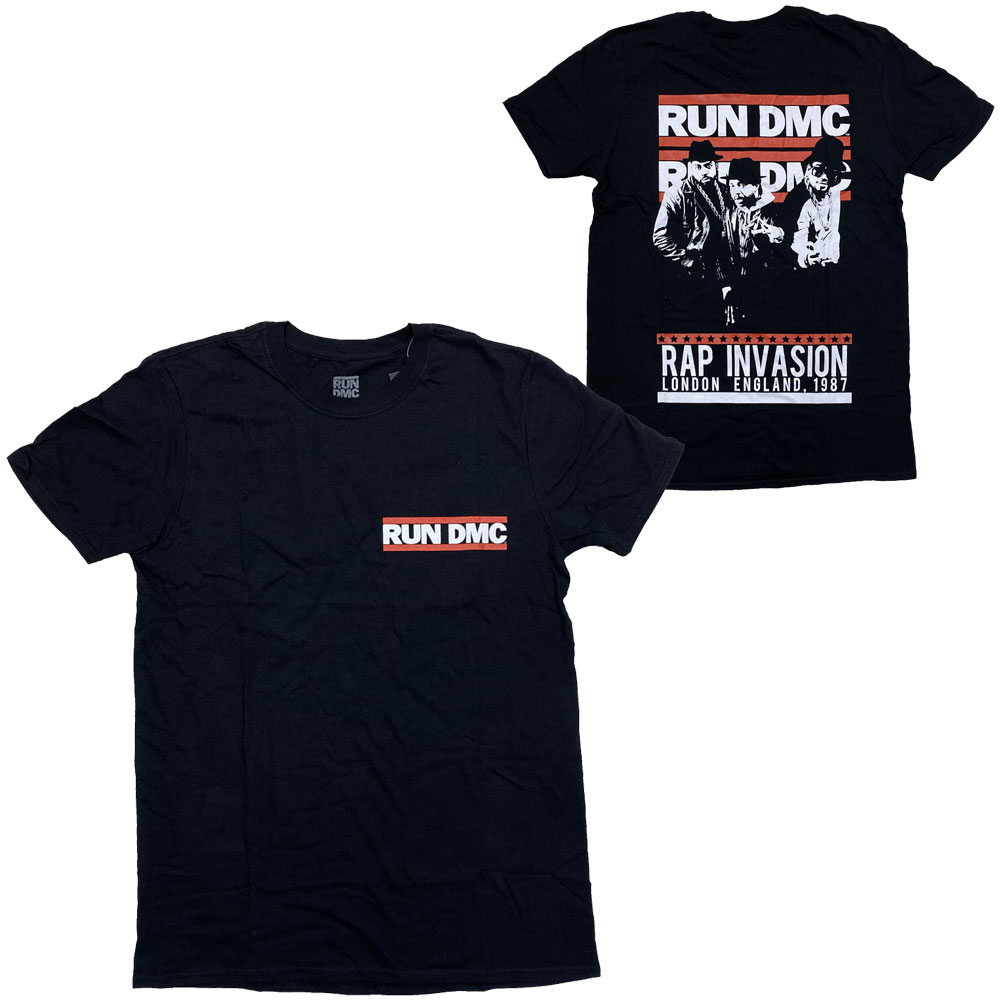 RUN DMC・ランディーエムシー・RAP INVASION・Tシャツ・オフィシャル・ロックTシャツ