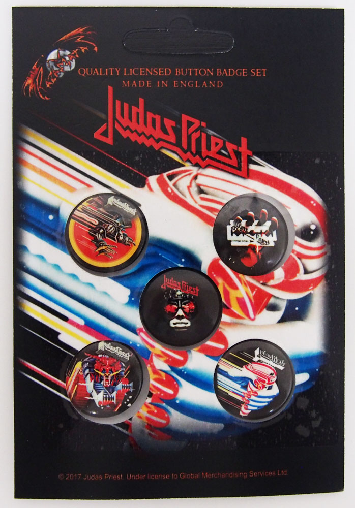 ジュダスプリースト・JUDAS PRIEST・TURBO・BUTTON BADGE SET 缶バッジセット(5個入り)