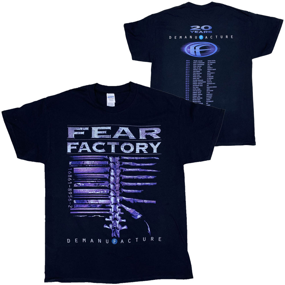 フィア ファクトリー・FEAR FACTORY・20 YEARS TOUR・Tシャツ・ロックTシャツ・バンドTシャツ
