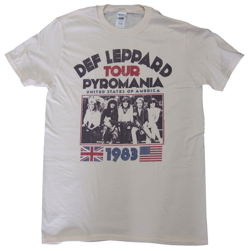 DEF LEPPARD・デフレパード・PYROMANIA TOUR・Tシャツ・ロックTシャツ・バンドTシャツ