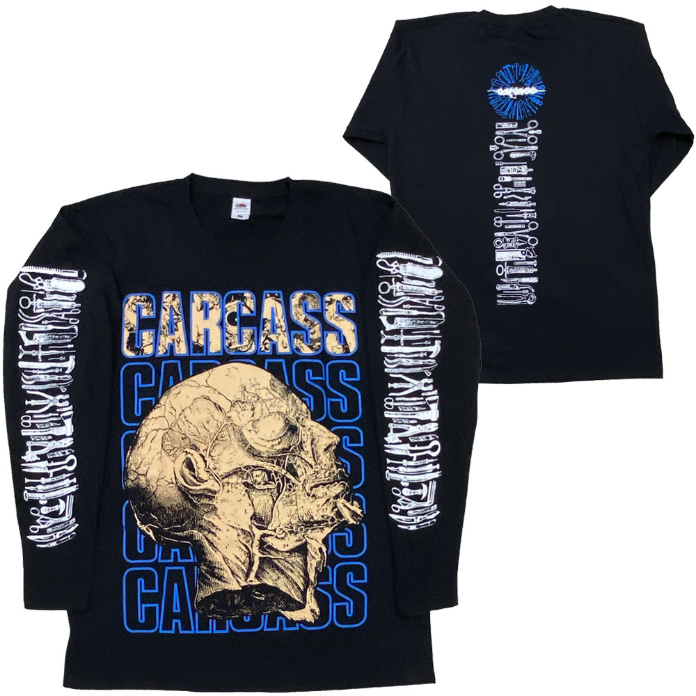 カーカス・CARCASS・NECRO HEAD・UK版・ロングスリーブ・長袖・Tシャツ・メタルTシャツ