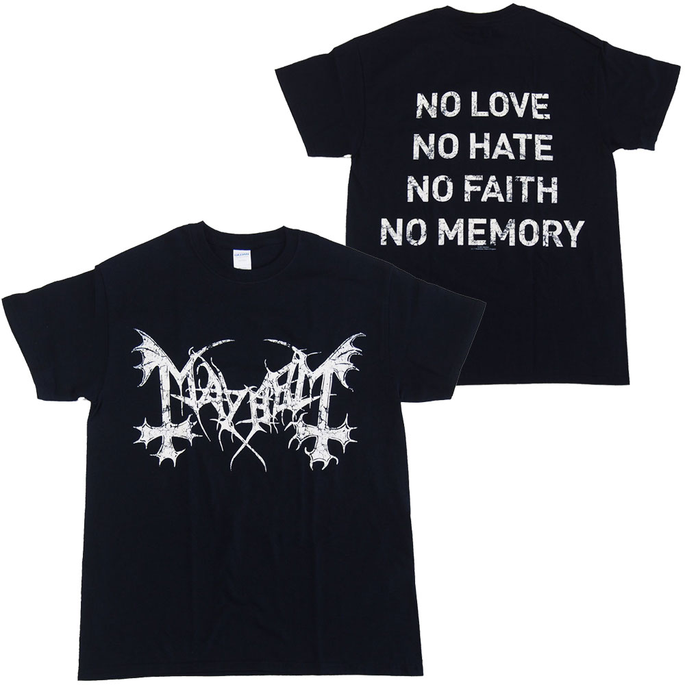 メイヘム・MAYHEM・NO LOVE NO HATE ・Tシャツ・ バンドTシャツ[XL]