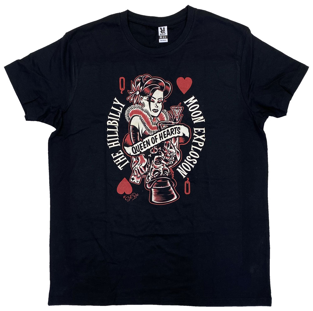 HILLBILLY MOON EXPLOSION・ヒルビリー・ムーン・エクスプロージョン・QUEEN OF HEARTS・Tシャツ・ロカビリーTシャツ・ロックTシャツ