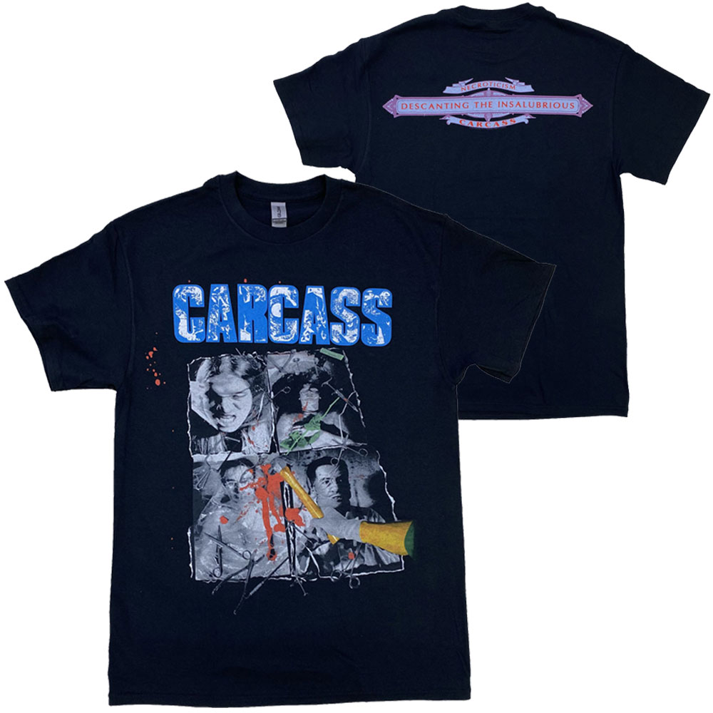 カーカス・CARCASS・NECROTICISM・UK版・Tシャツ・メタルTシャツ