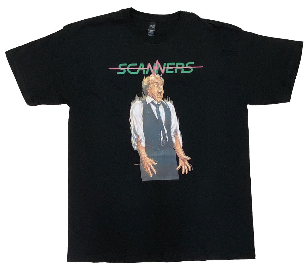 SCANNERS・スキャナーズ・FRENCH POSTER・Tシャツ・ 映画Tシャツ[XL]