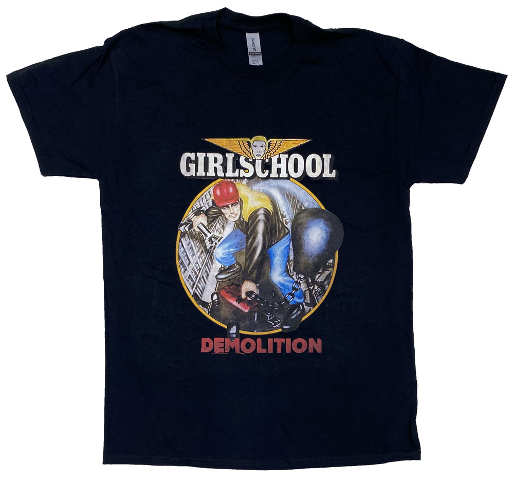GIRLSCHOOL・ガールスクール・DEMOLITION・Tシャツ・ロックTシャツ