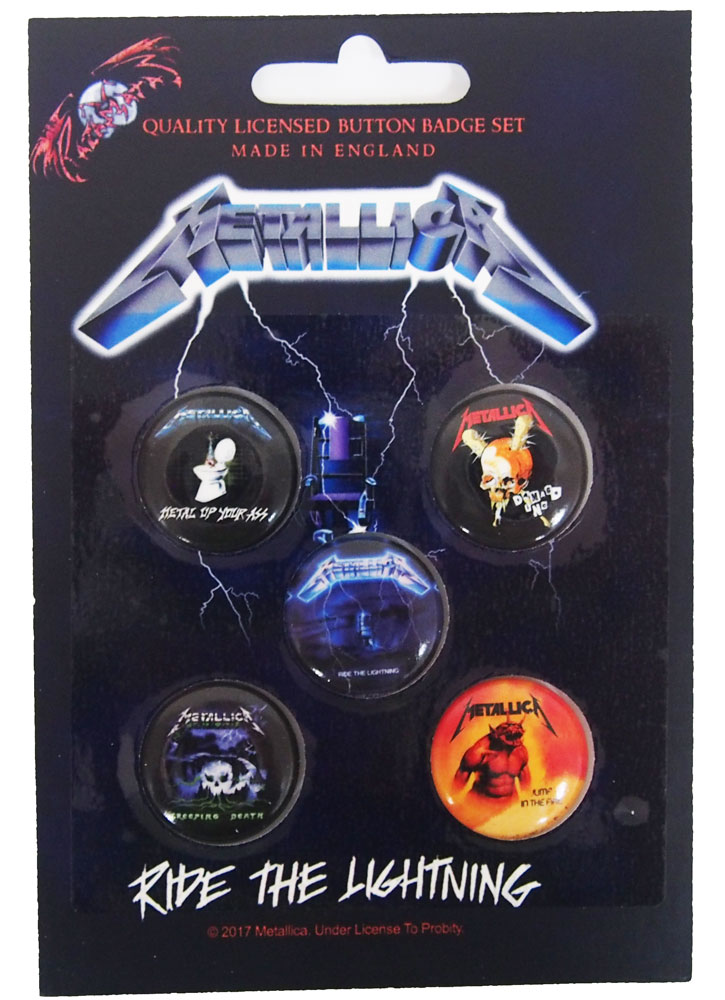 ᥿ꥫMETALLICARIDE THE LIGHTNINGBUTTON BADGE SET ̥Хåå(5)