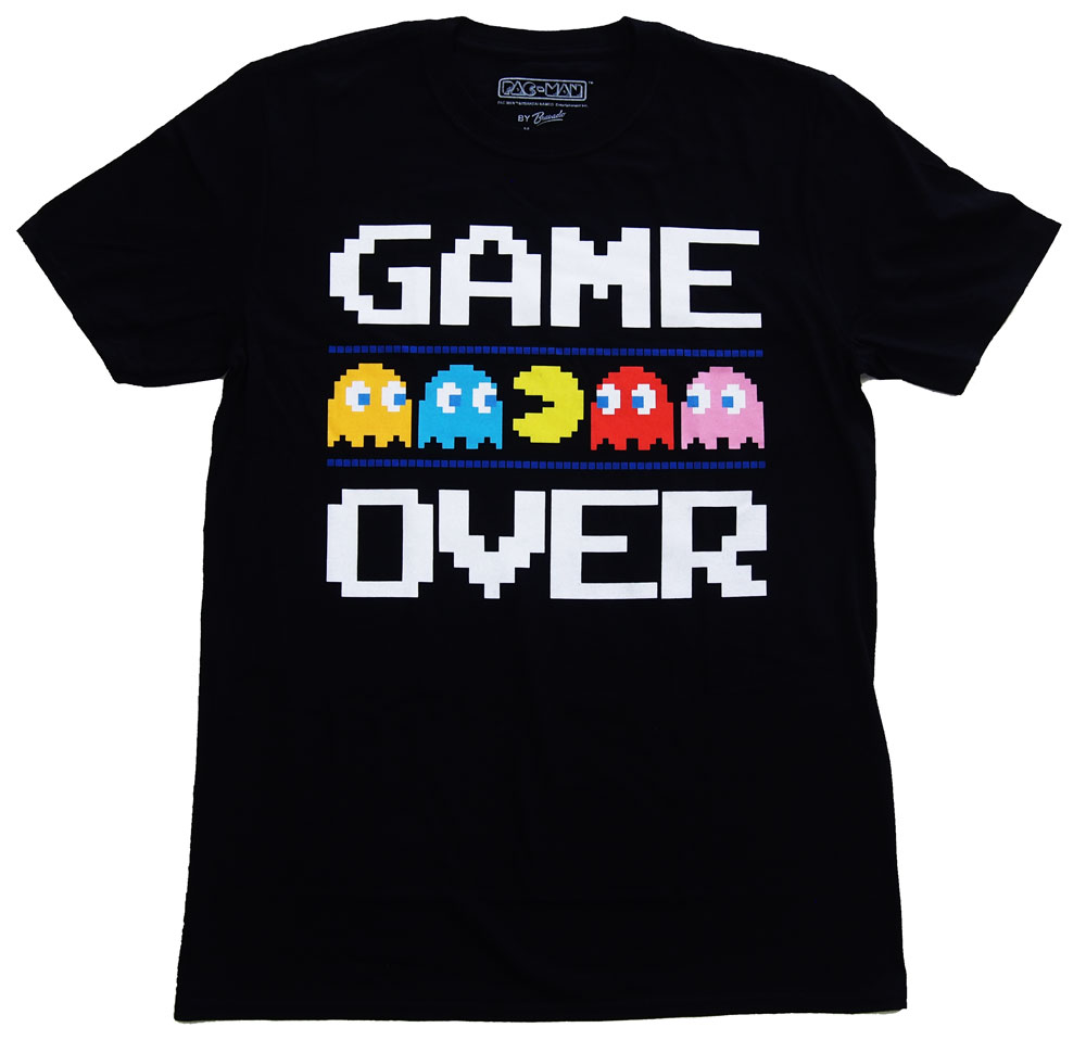 PAC MAN・パックマン GAME OVER・Tシャツ・ ゲーム Tシャツ