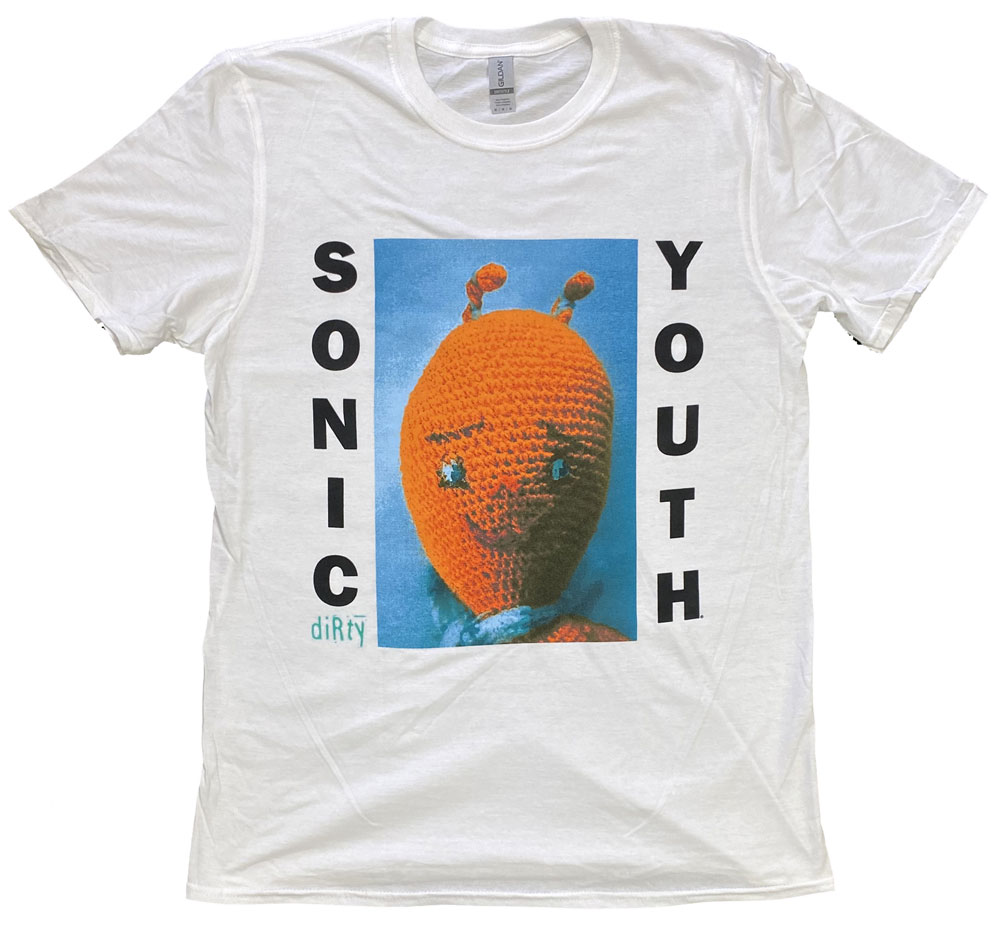 SONIC YOUTH・ソニック ユース・DIRTY・ホワイト・Tシャツ・ロックTシャツ