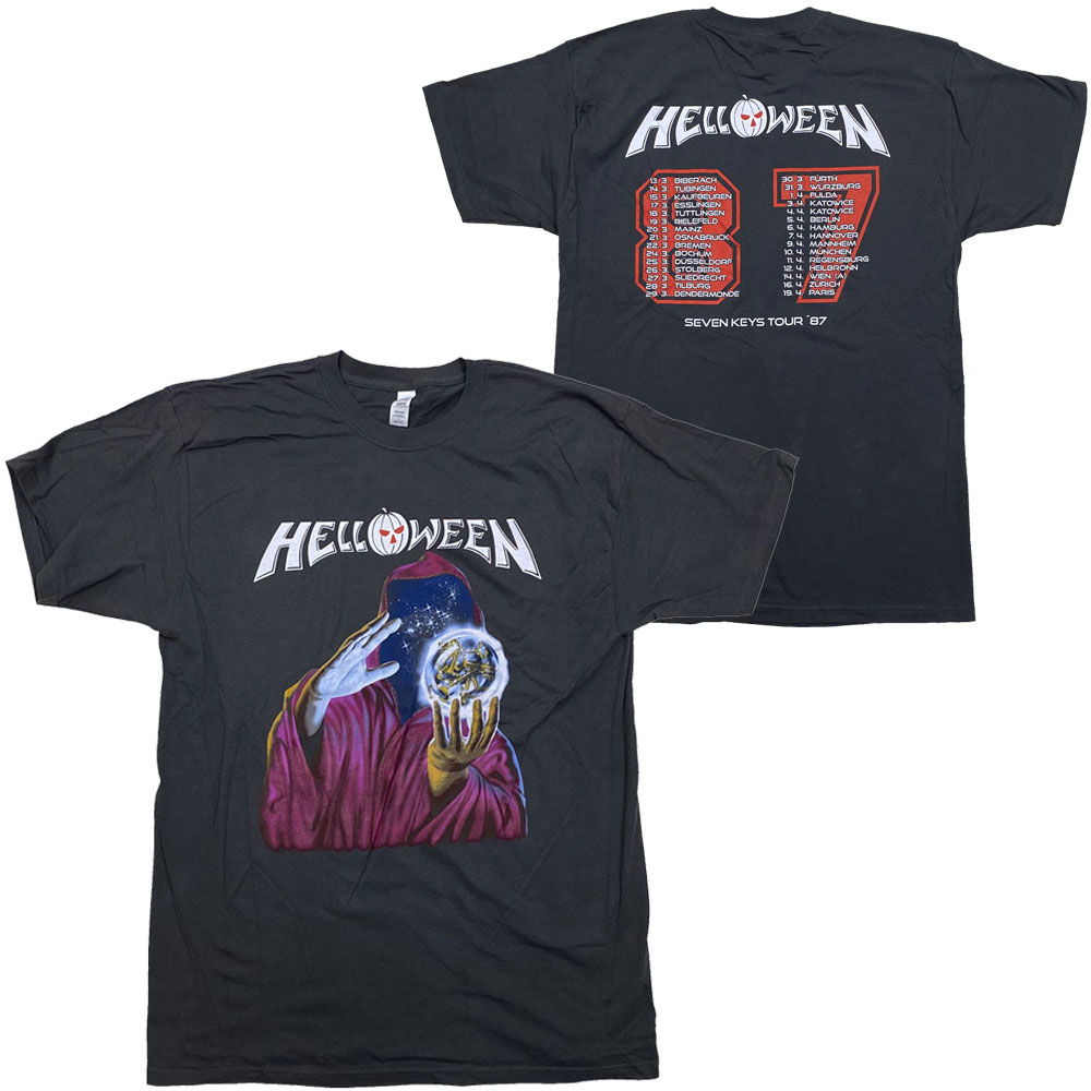 ハロウィン・HELLOWEEN・KEEPERS TOUR 87・U.S.A.版・Tシャツ・ メタルTシャツ[L]