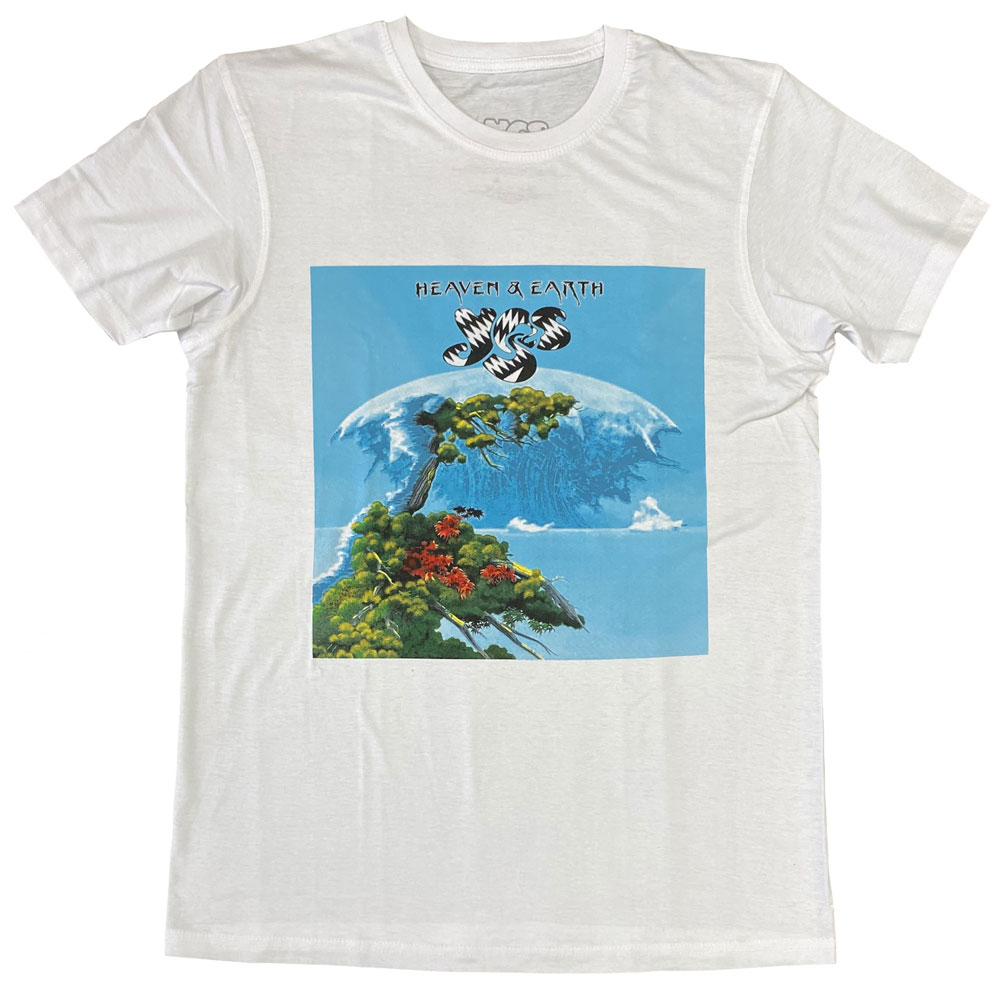 YES・イエス・HEAVEN & EARTH・UK版・ ロックTシャツ・オフィシャル バンドTシャツ[L]