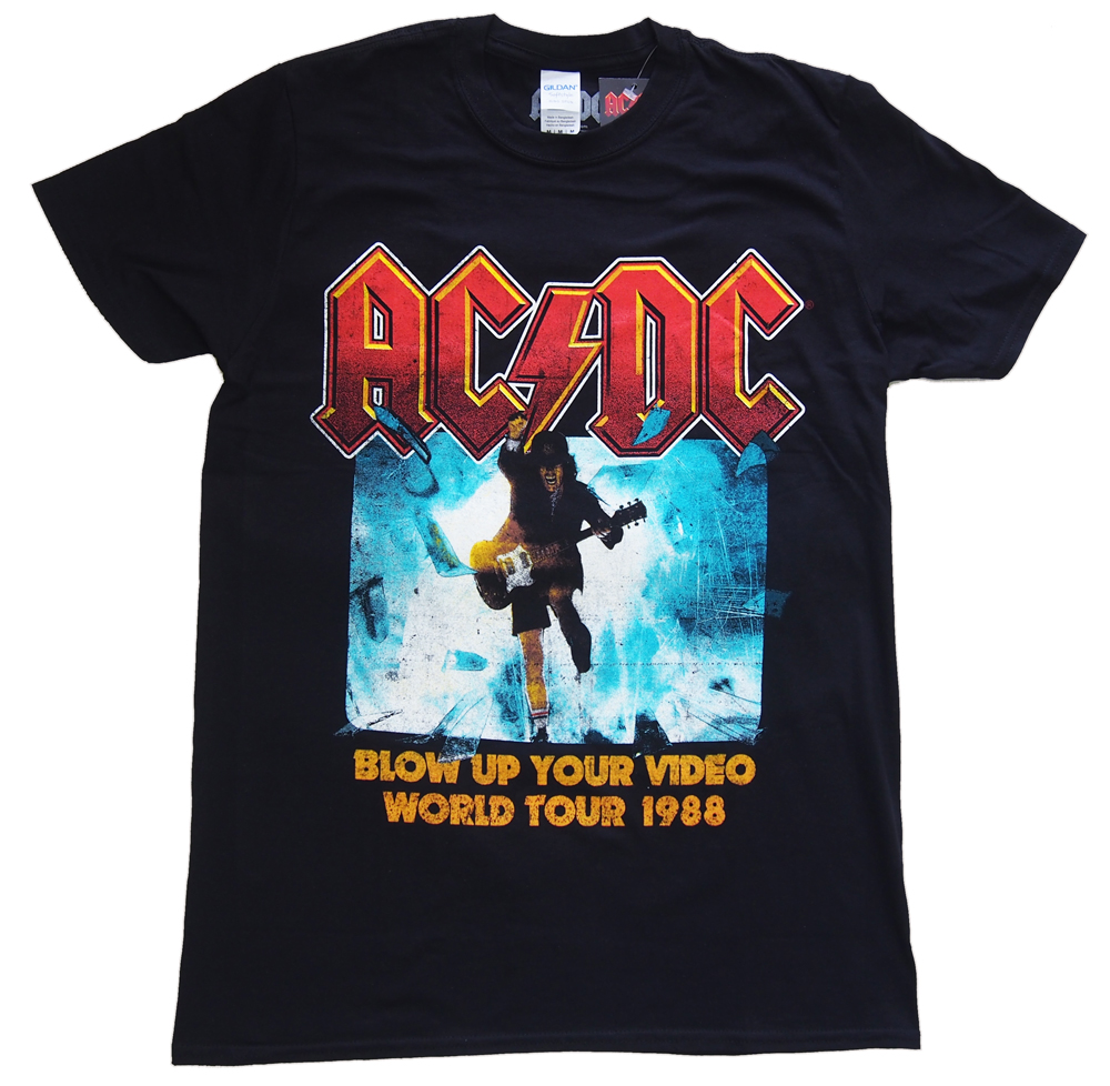 AC/DC・エーシーディーシー・BLOW UP YOUR VIDE TOUR 1988・Tシャツ・オフィシャル バンドTシャツ・ロックTシャツ