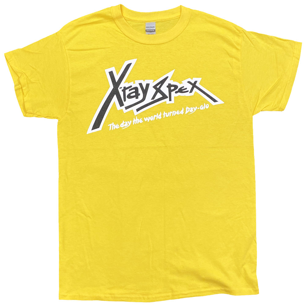 Xレイ・スペックス・X-RAY SPEX・LOGO YELLOW・Tシャツ・ロックTシャツ[L]