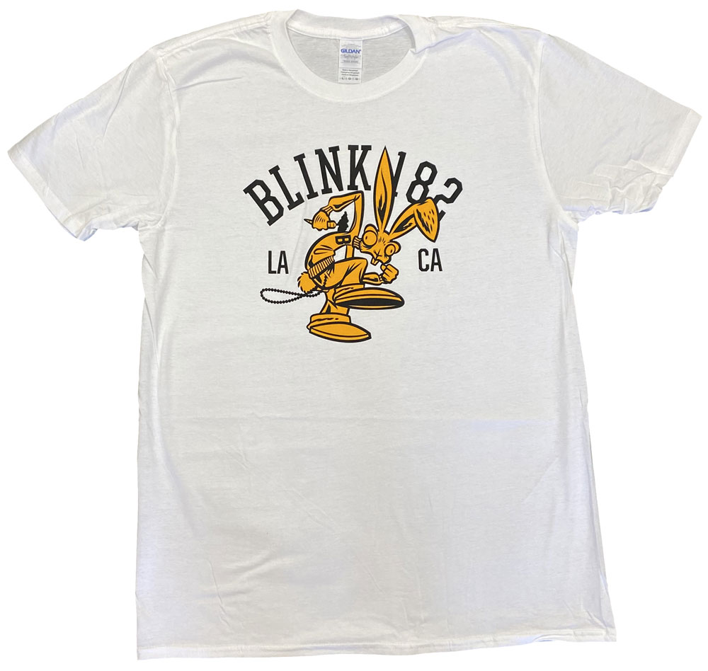 ブリンク182・BLINK 182・COLLEGE MASCOT・ホワイト・Tシャツ・バンドTシャツ