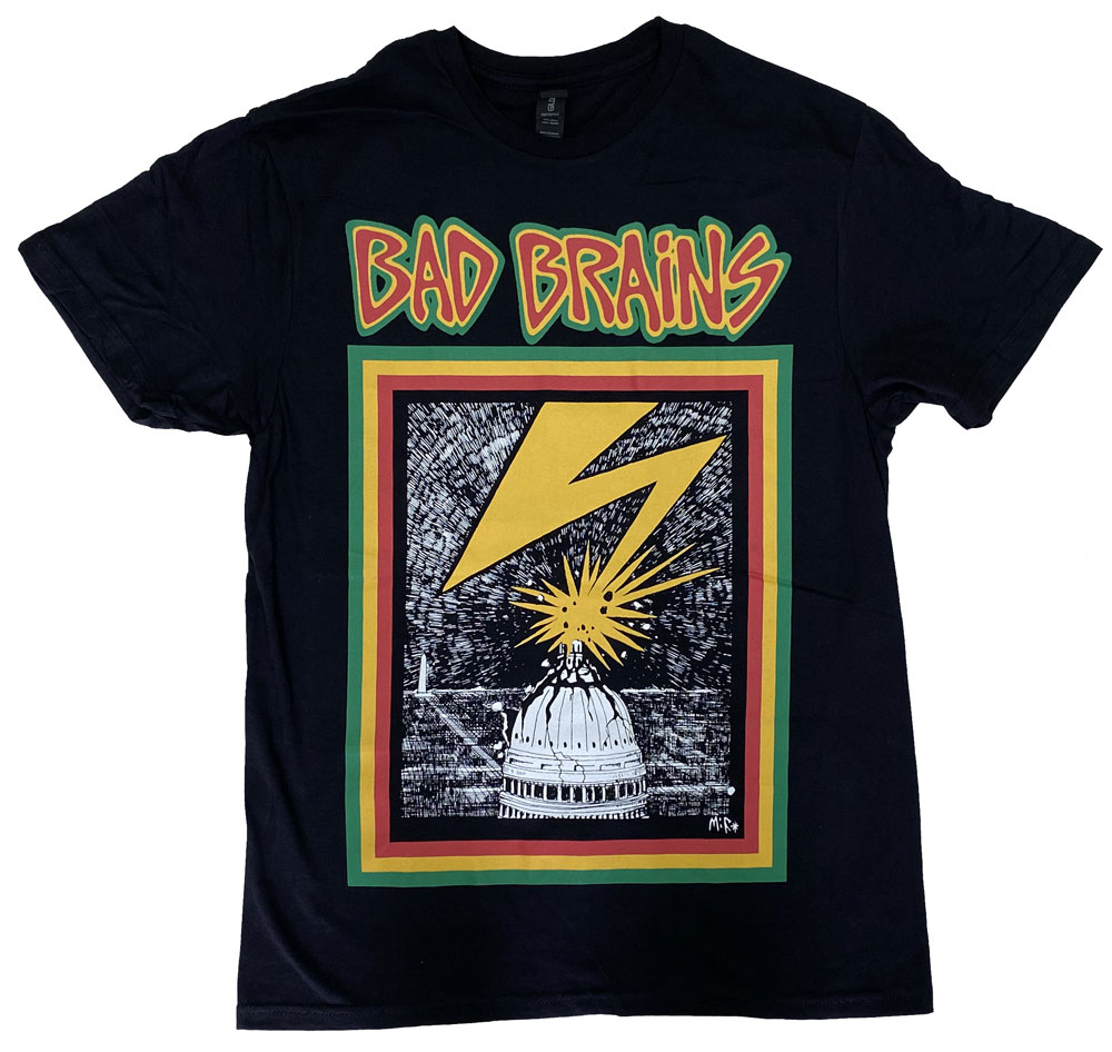 バッド ブレインズ・BAD BRAINS・CAPITAL・BLACK・UK版・Tシャツ・バンドTシャツ