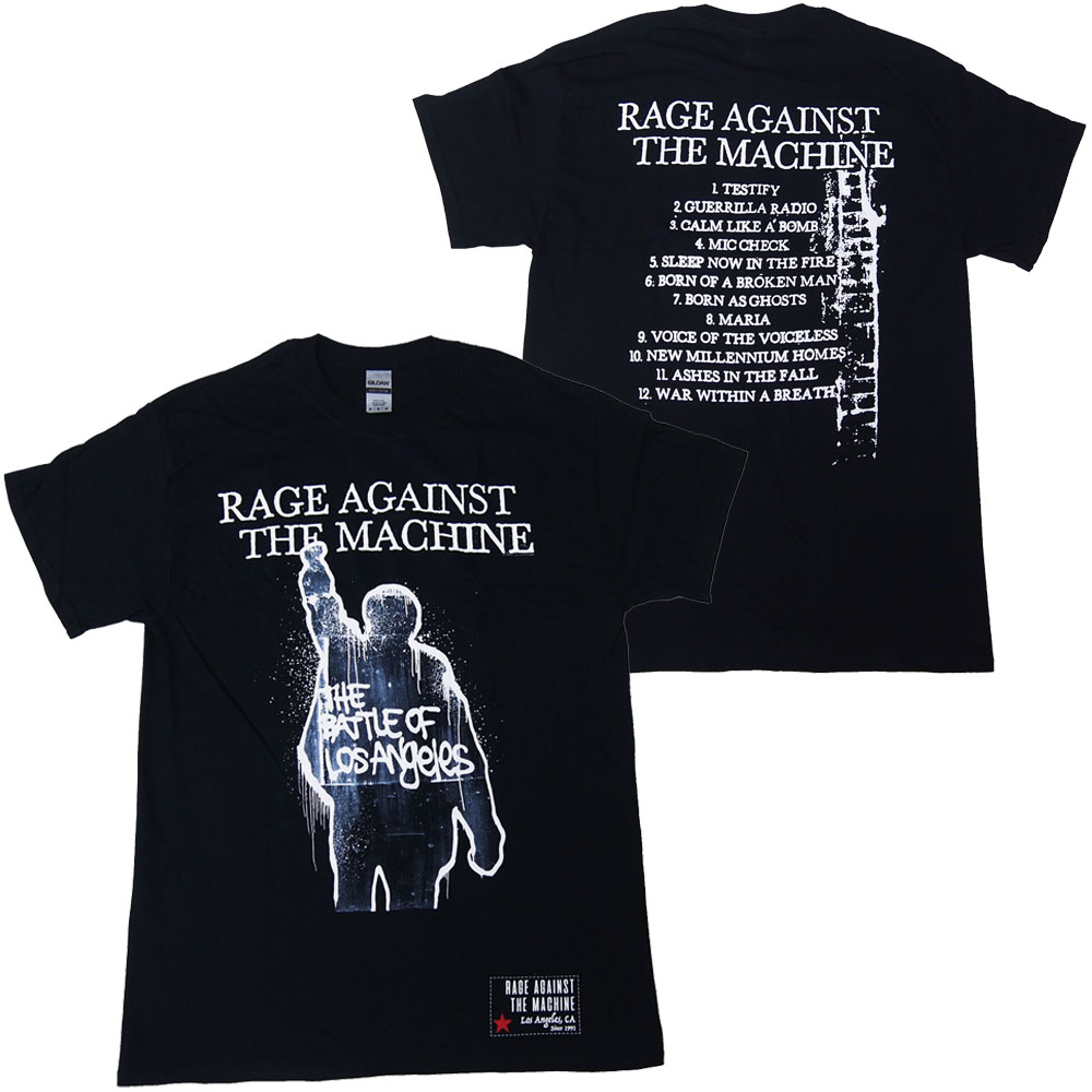 RAGE AGAINST THE MACHINE・レイジ アゲインスト ザ マシーン・BOLA ALBUM COVER TRACKS・Tシャツ・ロックTシャツ