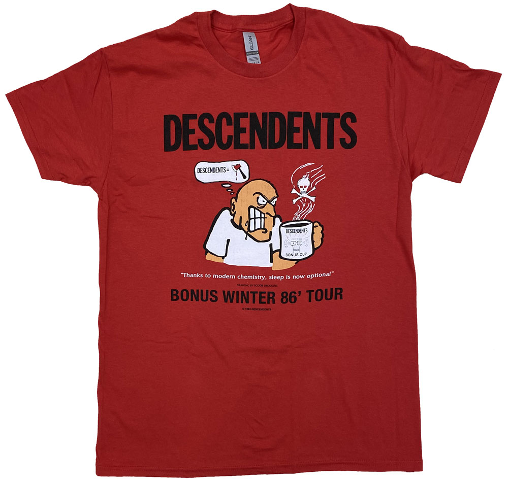 デセンデンツ・DESCENDENTS・BONUS WINTER TOUR 86・EU版・Tシャツ・ロックTシャツ