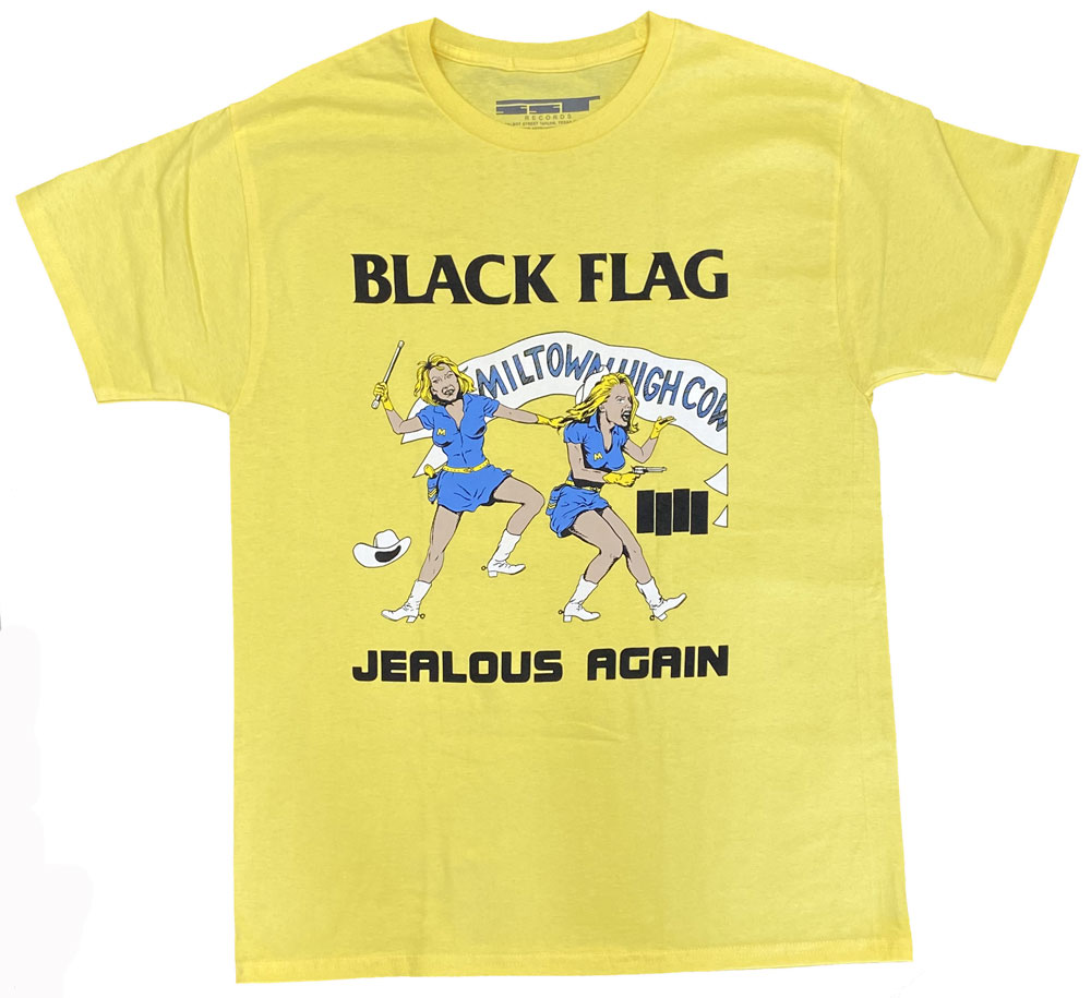 【BLACK FLAG】YELLOW JEALOUS AGAIN  Tシャツ ブラックフラッグ