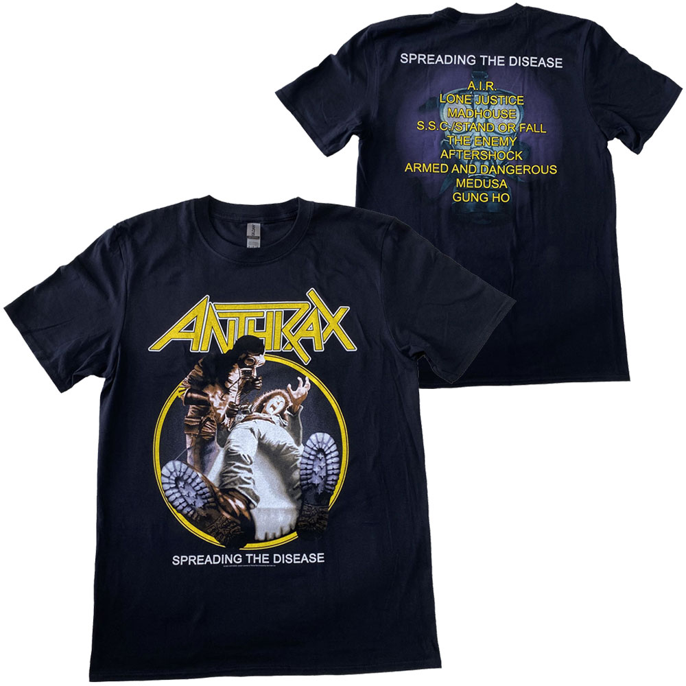 アンスラックス・ANTHRAX ・SPREADING・TRACKLIST・Tシャツ・メタルTシャツ