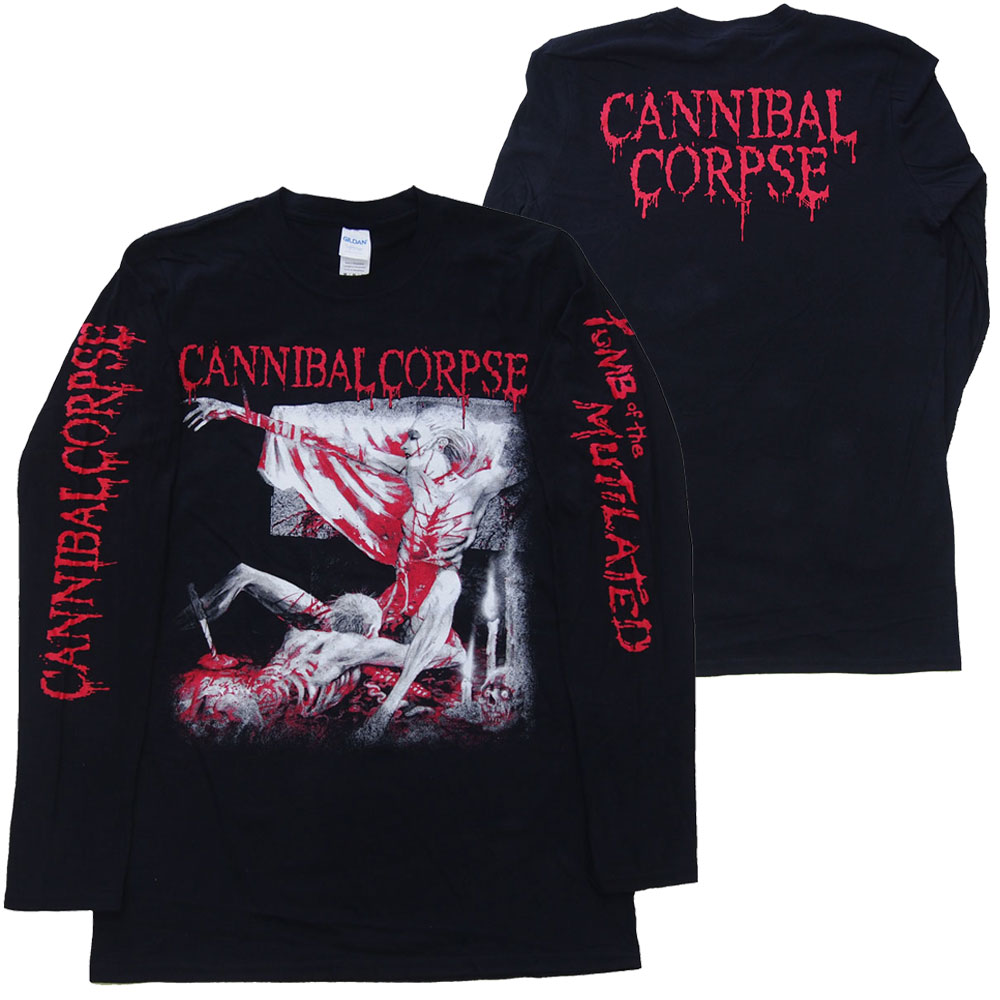 カンニバル コープス・CANNIBAL CORPSE・TOMB OF THE MUTILATED・UK版・長袖・ロングスリーブ・バンドTシャツ