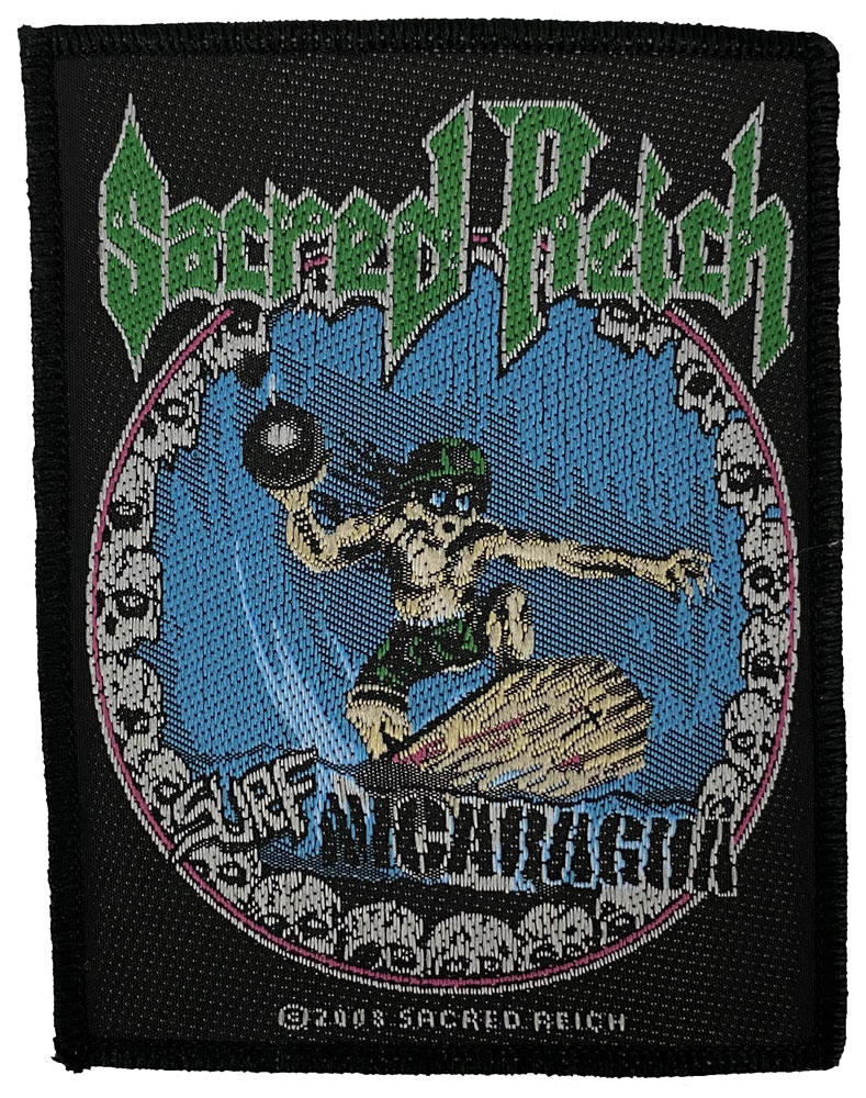 SACRED REICH・セイクレッド ライチ・SURF NICARAGUA・刺繍ワッペン・パッチ