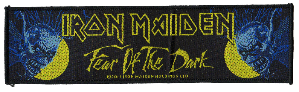 アイアンメイデン・IRON MAIDEN・FEAR OF THE DARK・18.2cm×5cm・ 糊なし刺繍パッチ・ワッペン