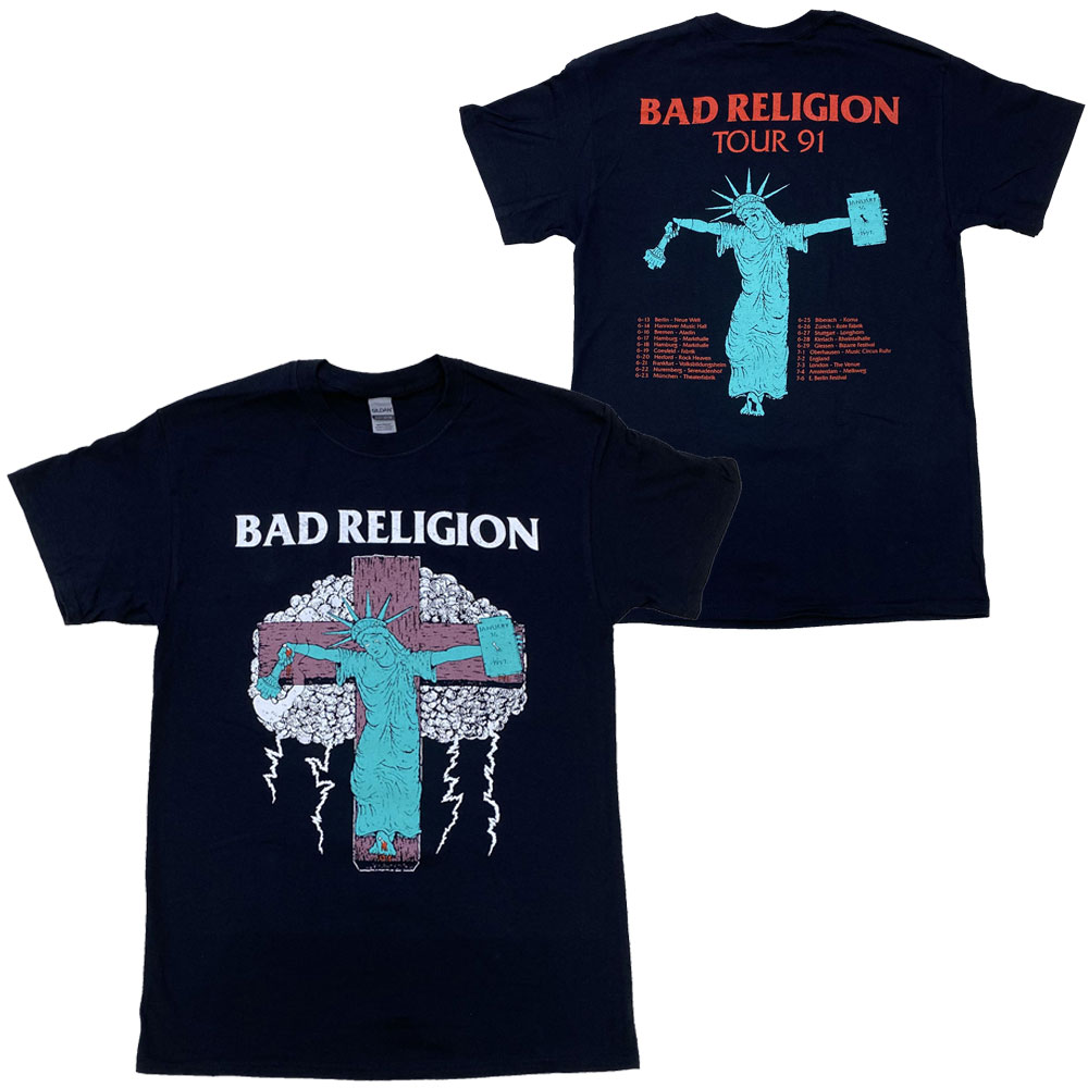 バッド レリジョン BAD RELIGION・LIBERTY TOUR 91・EU版・Tシャツ・バンドTシャツ