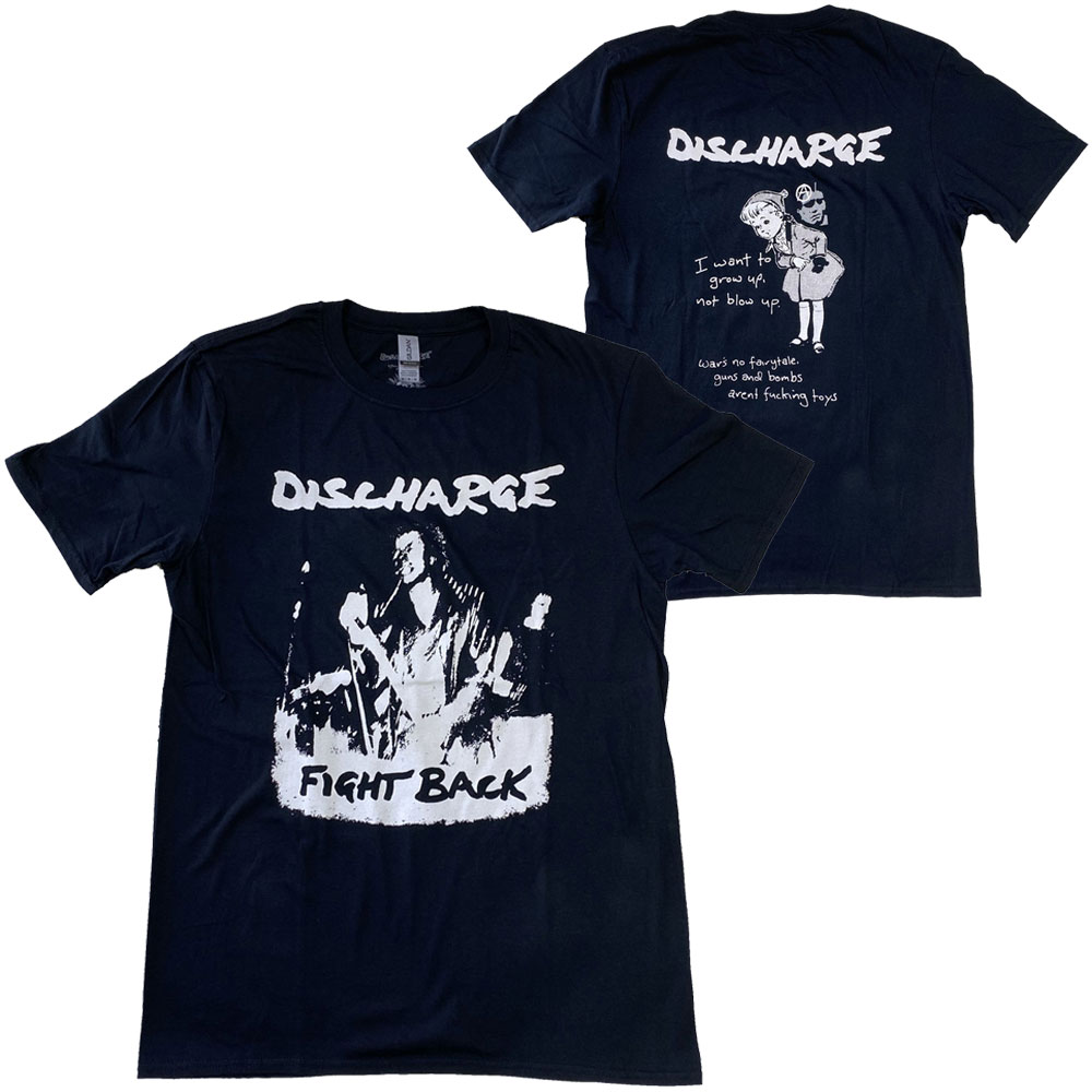 ディスチャージ・DISCHARGE・FIGHT BACK・w/BP・UK版・ Tシャツ・バンドTシャツ